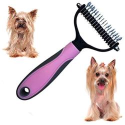 SMYLE Plus Undercoat rake for Dogs and Cats - Get a Silky and Shiny Fleece for Your Dog and cat While Grooming it Safely - Dematting Tool for Cats and Dogs, Easily Removing mats and tangles.