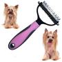 SMYLE Plus Undercoat rake for Dogs and Cats - Get a Silky and Shiny Fleece for Your Dog and cat While Grooming it Safely - Dematting Tool for Cats and Dogs, Easily Removing mats and tangles.