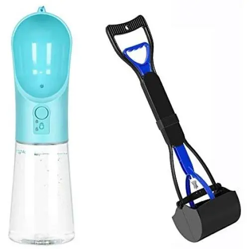 UPSKY Dog Water Bottle and Pet Pooper Scooper for Dogs and Cats with Long Handle, Durable Spring & Premium Materials,Easy to Use for Grass, Dirt, Gravel Pick Up UPSKY Dog Water Bottle and Pet Pooper Scooper for Dogs and Cats with Long Handle, Durable Spring & Premium Materials,Easy to Use for Grass, Dirt, Gravel Pick Up