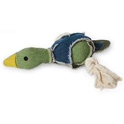 Fetch Pet Products Party Fowl Canvas and Rope Squeaky Dog Toy for Large and Medium Dogs, Multiple Squeakers Inside