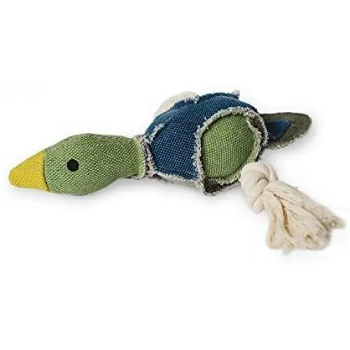 Fetch Pet Products Party Fowl Canvas and Rope Squeaky Dog Toy for Large and Medium Dogs, Multiple Squeakers Inside Fetch Pet Products Party Fowl Canvas and Rope Squeaky Dog Toy for Large and Medium Dogs, Multiple Squeakers Inside
