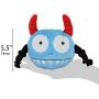 Namsan Giggle Plush Dog Toy, Halloween Interactive Dog Toys, Pet Squeaky Toy with Jumping Activation Ball