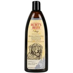 Burts Bees Care Plus+ Charcoal & Coconut Oil Whitening Shampoo for Dogs | Cleanses & Whitens Pets Coat | 16 oz