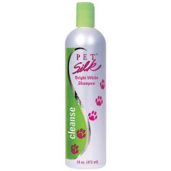 Pet Silk Bright White Shampoo – Dog Whitening & Brightening Shampoo – White Coat Pet Shampoo for Cats, Horses & Rabbit – For Dog with White Fur