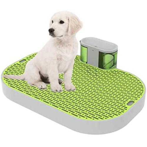 HYERSPACE Smart Dog Toilet for Pets 23.6“x16” Dogs Indoor Potty Training Pads, Puppy Potty Tray, Automatic Urine Collection, Mute Pumping, Long Battery Life, No More Paper Pads