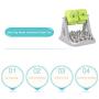 RJSEMIFUN Interactive Dog & Cat Treat Puzzle Toy, Dispensing Slow Feeder Bowl IQ Training Toy in Smart Feeding and Healthy Eating, Suitable for Small Large Dogs