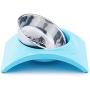 Super Design Dog Cat Bowl Double Stainless Steel Double Bowl for Food and Water Feeder