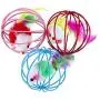 S-D-A 1Pc Cat Toys Hollow Ball Feather Mouse Toys for Cats Kitten Playing Funny Mice Mouse Toys Pet Animals Products S-D-A 1Pc Cat Toys Hollow Ball Feather Mouse Toys for Cats Kitten Playing Funny Mice Mouse Toys Pet Animals Products