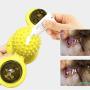 WWYM Spin Windmill Cat Toy, Multifunctional Funny Scratching Cat Hair Brush, Pet Molar Stick- Clean Tooth Brush,Yellow