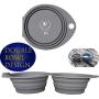 Imperio Moncada Collapsible Dog Bowl, Portable Dog Bowl