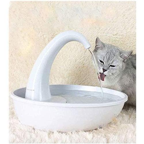 DFVV Pet Water Dispenser Smart Pet Drinking Fountain Water Fountain, Cat Dog Drinking Water Fountain Drinking Water Dispenser Healthy Cat Waterfall Volume: 2.36L Live Spring Drinker Pet Feeder