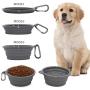 AOII Collapsible Dog Bowls for Travel 2 Pack Pet Food and Water Bowl, Portable Dog Bowl for Outdoor Walking Camping 1000mL/33oz