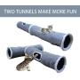 GOHOO PET Cat Tunnel Pop-up Crinkle Paper Pet Tube Collapsible Pet Tunnel Interactive Play Toy with Peekaboo Holes