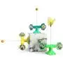 ocijf179 Cat Toy Kit Rotatable Roller Kitten Turntable Game Pet Supplies Round Interactive Cat Toy - Green