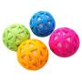 XIHONGSHIR Dog Toys Balls, Dog Toys Squeaky Balls, Natural Rubber Catch and Fetch Pet Toy, Exercise Game Balls, Tooth Cleaning, Non Toxic, 2Pcs (Blue),Pink,7.5cm