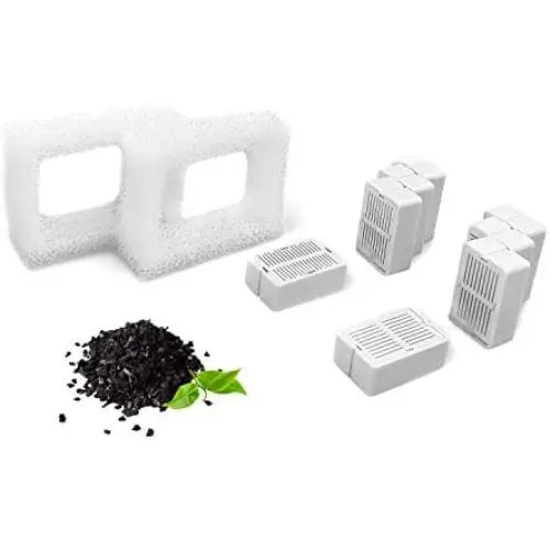 VinDox Replacement Carbon Filters for Cepheus 360 Oasisic Ceramic Pet Fountain/iPettie Cupcake/Wonder Creature Aurora and Cup Cake Pet Fountain Including 8 Carbon Filters +2 Foam Filters VinDox Replacement Carbon Filters for Cepheus 360 Oasisic Ceramic Pet Fountain/iPettie Cupcake/Wonder Creature Aurora and Cup Cake Pet Fountain Including 8 Carbon Filters +2 Foam Filters
