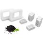 VinDox Replacement Carbon Filters for Cepheus 360 Oasisic Ceramic Pet Fountain/iPettie Cupcake/Wonder Creature Aurora and Cup Cake Pet Fountain Including 8 Carbon Filters +2 Foam Filters