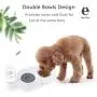 Real Pet Double Dog Cat Bowls Cat Automatic Water Dispenser Detachable Dog Glass Feeder Bowl No-Spill Pet Food Water Bowls for Cats and Small Dog Real Pet Double Dog Cat Bowls Cat Automatic Water Dispenser Detachable Dog Glass Feeder Bowl No-Spill Pet Food Water Bowls for Cats and Small Dog