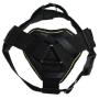 Dean & Tyler Black with Yellow Trim Fun Dog Harness with Padded Chest Piece, Mobility Dog, Small, Fits Girth Size 22-Inch to 27-Inch