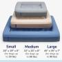 Casper Dog Bed, Plush Memory Foam, Medium, Blue