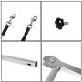 confote Pet Grooming Adjustable Arm with Clamp Dog Grooming Loop and No Sit Haunch Holder Stainless Steel Innovative Portable Grooming Arms