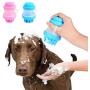 JENRICH 2Pcs Soft Comfortable Pet Bathing Massage Brush, Anti-Skid Rubber Dog Cat Pet Mouse Grooming Shower Bath Brush Massage Comb for Long & Short Hair Medium Large Pets Dogs Cats