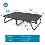 HIPIPET Elevated Dog Bed Portable 42''/35''/28'' Raised Dog Bed for Large Dogs, Outdoor Pet Bed with Durable Frame, Breathable Mesh, Foldable HIPIPET Elevated Dog Bed Portable 42''/35''/28'' Raised Dog Bed for Large Dogs, Outdoor Pet Bed with Durable Frame, Breathable Mesh, Foldable
