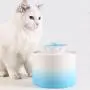 GZL Pet Waterer with Water Level Window, 4-Fold Purifier Filter, Ultra-Quiet Ceramic Waterfall Fancy Fountain, Automatic Drinking Fountain for Cats and Dogs