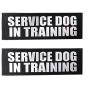 Albcorp Reflective Dog Patches with Hook Backing -Service Dog, Service Dog In Training, Do Not Pet, Emotional Support, Therapy Dog, Best Friend, In Training for Animal Vest Harnesses, Collars, Leashes