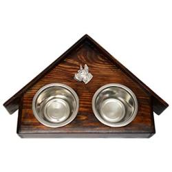 Deutsche Dogge Cropped, Great Dane, a Dogs Bowl with a Relief from ArtDog