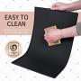 Senmipy Silicone Dog Food Mat - Waterproof Dog Bowl Mats for Food and Water Bowls, Raised Edges Non-Slip Cat Food Mat, BPA Free Pet Mats for Dog Bowls