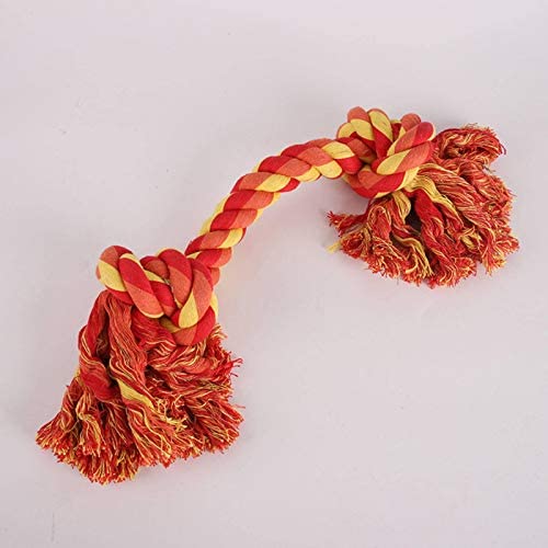 N-brand Pet Toy Double Knot Cotton Rope Hand-Woven Bite Resistant Dog Toy, Pet Molar Bite Rope