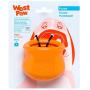 West Paw Duck Superfood Freeze-Dried Raw Dog Treats (2-Pack) & Zogoflex Toppl Treat Dispensing Dog Toy Puzzle (Small, Tangerine)