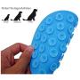 Paw Shape Pet Dog Lick Mat Slow Feeder Bowl with Suction Cups (Blue)