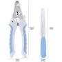 MOULEI Dog Nail Clippers and Trimmer | Pet Safety Guard & Lock with Nail File | Best Cat Dog Nail Trimmer Pet Groomer for All Animals