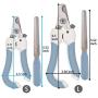 Hellomamma Dog Nail Clippers Cat Claw Trimmer Pet Toenail Cutter Blade Razor Grooming Tool with Nail File for Rabbit Bird Pigs Ferret