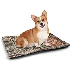 Nomorer Pet Food Mat Antique Waterproof and Urine-Proof Collection of Different Wooden Architecture Elements Timber Door Key Print Chocolate Brown