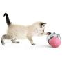 Mekek Interactive Food Treat Ball Bowl Toy Funny Pet Shaking Leakage Food Container Dog Cat Slow Feed Toy Blue