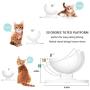 Songchet Dog and Cat Bowl 0°15°20°Adjustable Tilted Anti-Slip Mute Cat Food Bowl/Cat Water Bowl/Cat Feeding Bowl Multi-use Cat Dish Reduce Pets Neck Pain for Cats and Small Dogs