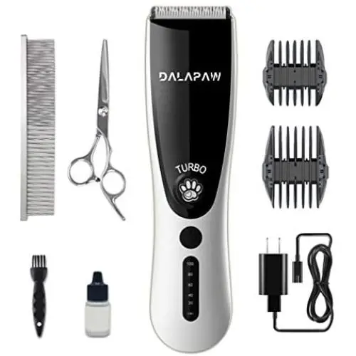 DALAPAW Dog Cat Shaver Clippers - Safe, Quiet, 2-Speed Powerful Heavy Duty, Rechargeable, Cordless Electric Grooming Kit Grooming Tools for Small & Large Dogs Cats Pets with Thick & Heavy Coats DALAPAW Dog Cat Shaver Clippers - Safe, Quiet, 2-Speed Powerful Heavy Duty, Rechargeable, Cordless Electric Grooming Kit Grooming Tools for Small & Large Dogs Cats Pets with Thick & Heavy Coats