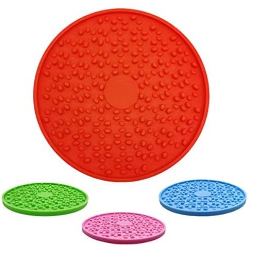 MayPaw Dog Slow Lick Pad, Slow Feeder Dog Mat Food Pad with Super Suction to Wall Pet Lick Mat for Pet Bathing, Grooming, and Dog Train