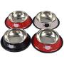 YASMA 4 Pack Cat Bowls Stainless Steel Pet Cat Bowl Kitten Rabbit Cat Dish Bowl cat Food Dish Easy to Clean Durable Cat Dish for Food and Water