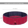 Zacro Foldable Large Dog Pool - Pet Dog Cats Paddling Bath Pool, Large Outdoor Bathing Tub for Dogs Cats and Kids (47 X 11.8 in)