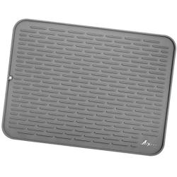 LuxPal Extra Large 23x17 Premium Grade Silicone Dog & Cat Indoor or Outdoor Food Mat for Pets and Animals None Slip Food Tray Placemat for All Floors, Washable, FDA Grade, Anti Bacterial