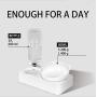 ikjuh Dog Cat Food Bowls Pet Automatic Water Bottle Water Dispenser Adjustable Tilted Gravity Feeding Bowls Easy Clean No Spill Bowls