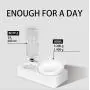 ikjuh Dog Cat Food Bowls Pet Automatic Water Bottle Water Dispenser Adjustable Tilted Gravity Feeding Bowls Easy Clean No Spill Bowls ikjuh Dog Cat Food Bowls Pet Automatic Water Bottle Water Dispenser Adjustable Tilted Gravity Feeding Bowls Easy Clean No Spill Bowls
