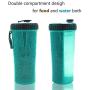 Dog Water Bottle for Walking Hiking Camping Outdoor and Food Container 2 in 1 with 2 Collapsible Dog Bowls,MSDADA Leak Proof Portable Travel Water Dispenser Best Christmas Gift for Dogs Cats and Other Pets (XL Size，Blue)