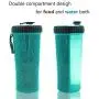 Dog Water Bottle for Walking Hiking Camping Outdoor and Food Container 2 in 1 with 2 Collapsible Dog Bowls,MSDADA Leak Proof Portable Travel Water Dispenser Best Christmas Gift for Dogs Cats and Other Pets (XL Size，Blue)