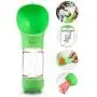 efluky Dog Water Bottle,Shovel Shit,Leak Proof Portable Puppy Water Bowl Dispenser with Drinking Feeder for Pets Outdoor Walking, Hiking, Travel, Food Grade Plastic (green)