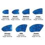 Purrdy Paws 40-Pack Soft Nail Caps for Dogs Claws Blue Glitter